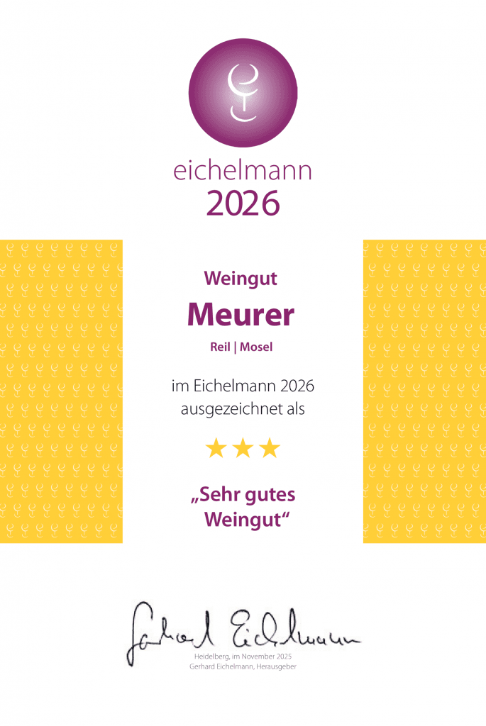 Weine 2 Eichelmann Weinguide 2026 Auszeichnung sehr gutes Weingut Meurer