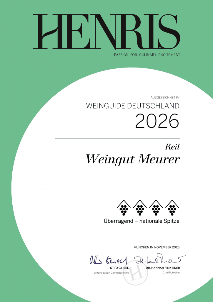 Weine 3 Henris Weinguide 2026 vier Trauben nationale Spitze Weingut Meure